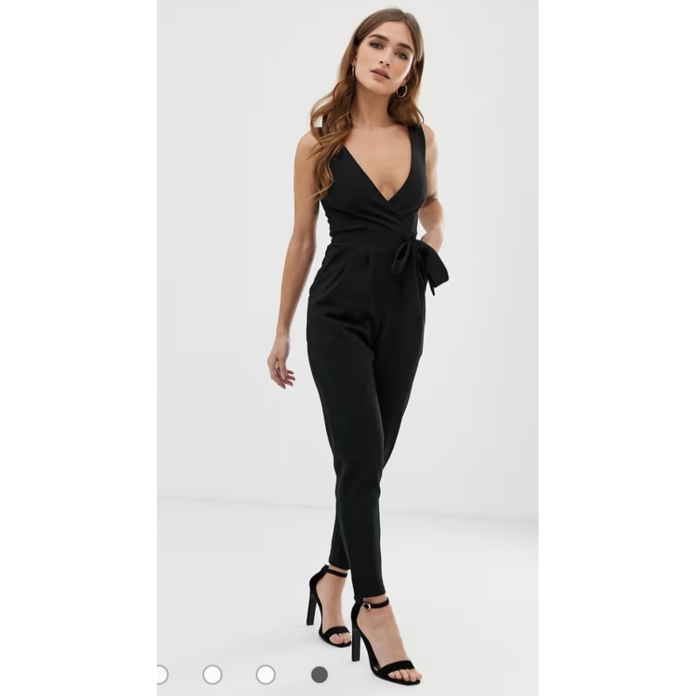 ASOS Outrageous Fortune jumpsuit Petite tie‎ waist jumpsuit Size 10